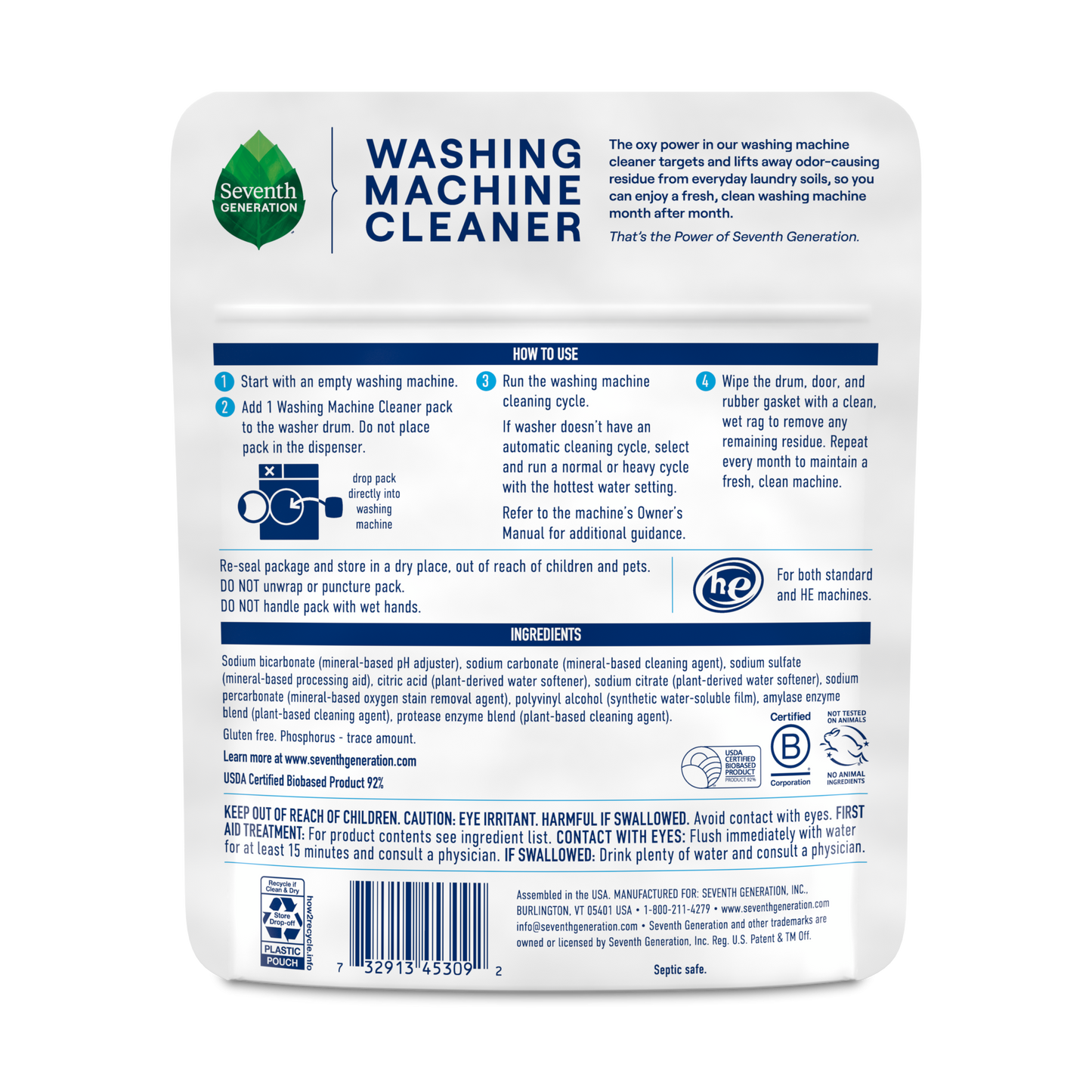 Washing Machine Cleaner - Fragrance Free