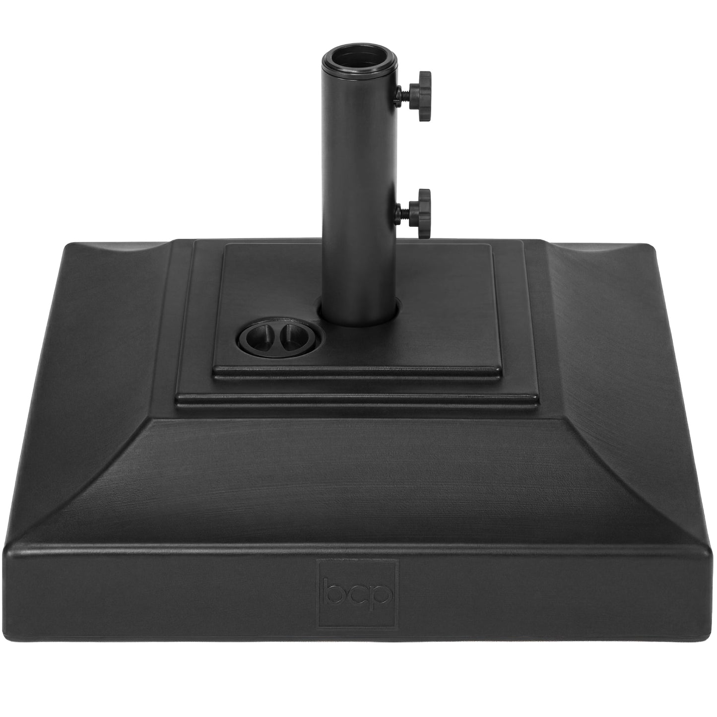 Plastic Patio Umbrella Base Pole Holder Accessory w/ Adjustable Knob