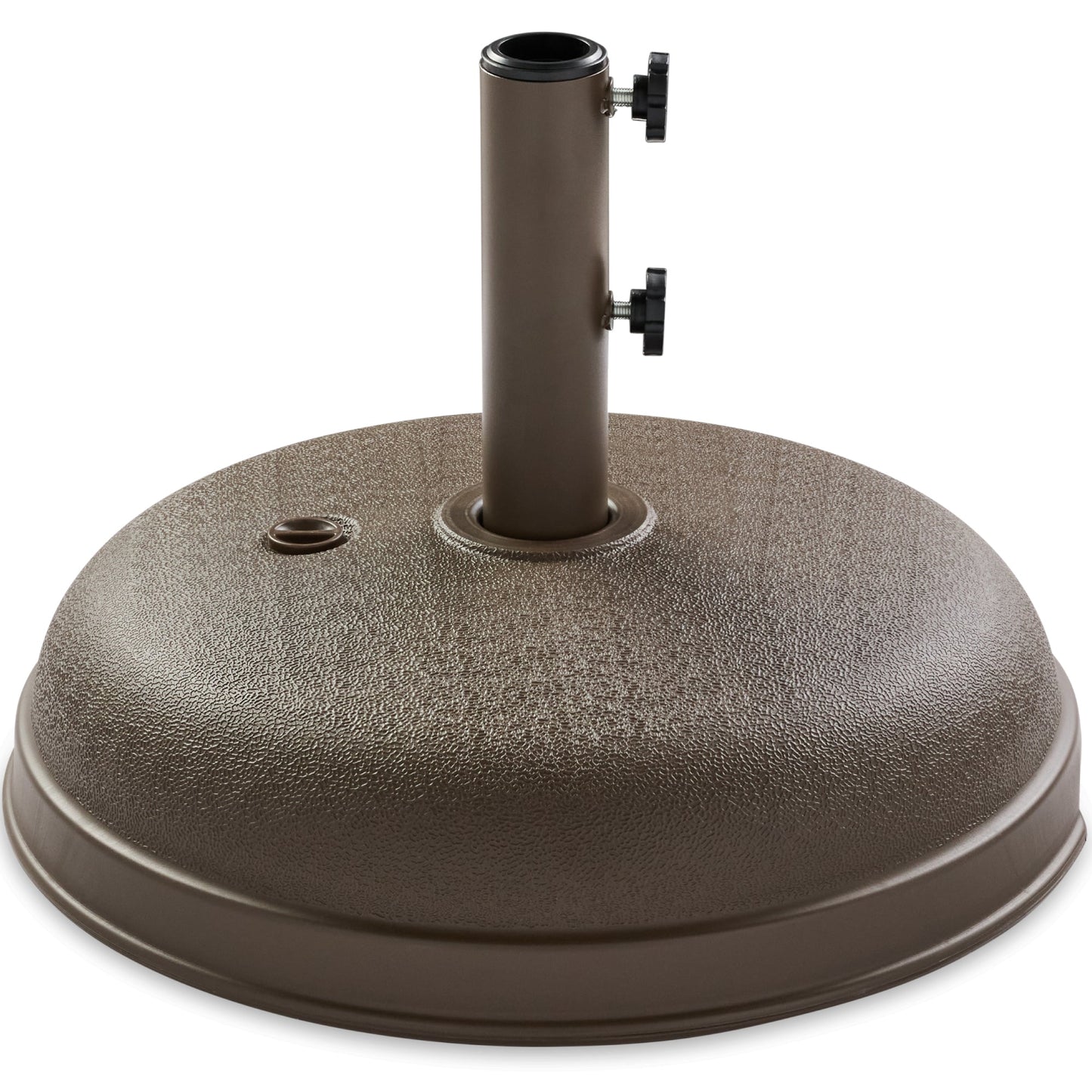 Plastic Patio Umbrella Base Pole Holder Accessory w/ Adjustable Knob