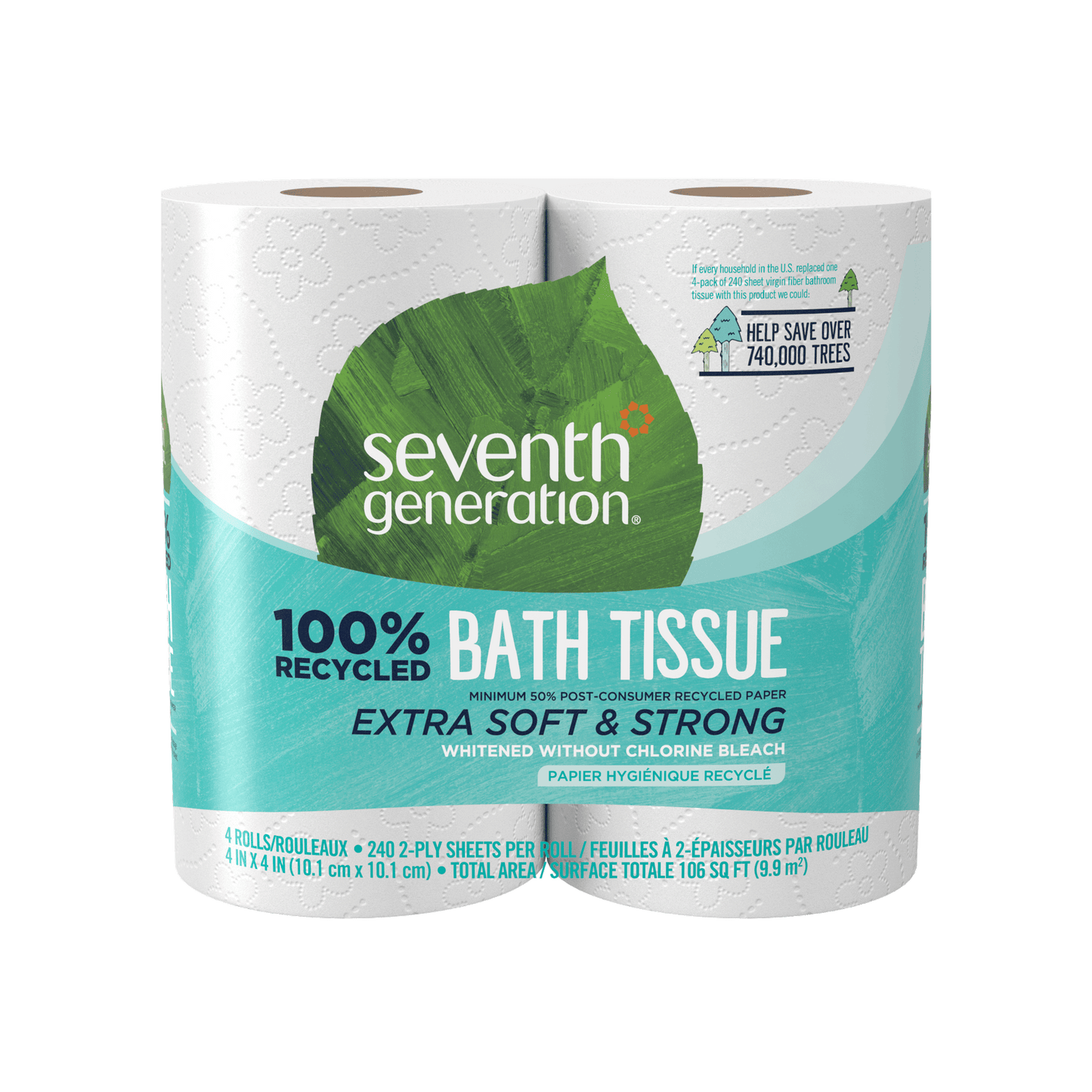 100% Recycled Bathroom Tissue 2-ply