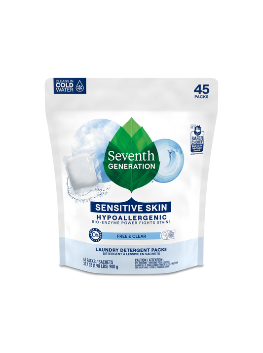 Laundry Detergent Packs - Free & Clear