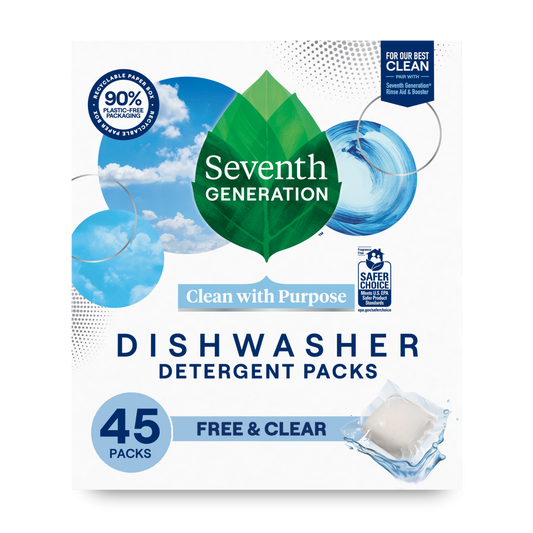 Dishwasher Detergent Packs - Free & Clear