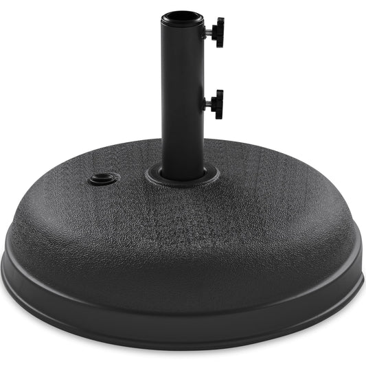 Plastic Patio Umbrella Base Pole Holder Accessory w/ Adjustable Knob